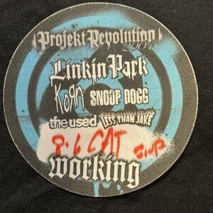 Projekt Revolution 2004 Tour backstage pass